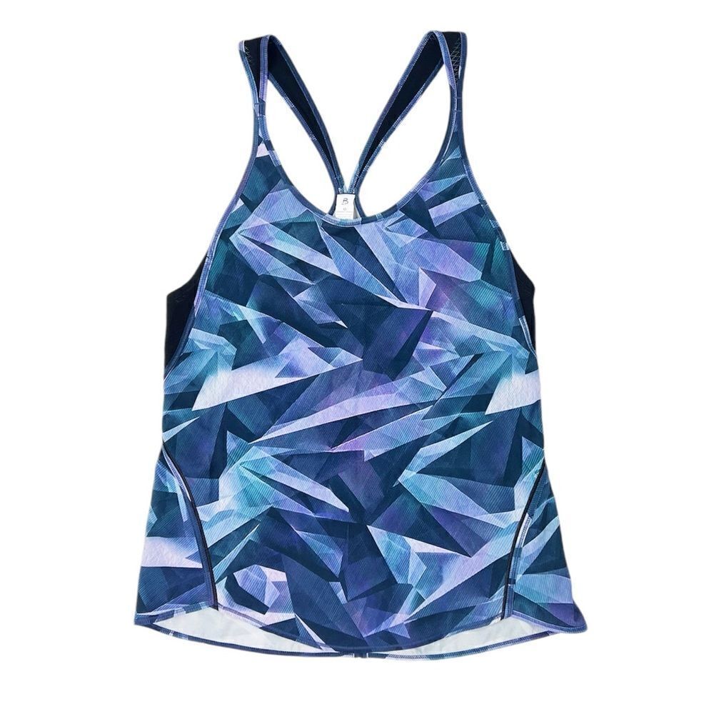 Lululemon Real Quick Singlet Tank Top Pretty Prism Multi Geometric Purple Size 6